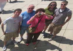 Dixon Family Reflection in Chicago Bean